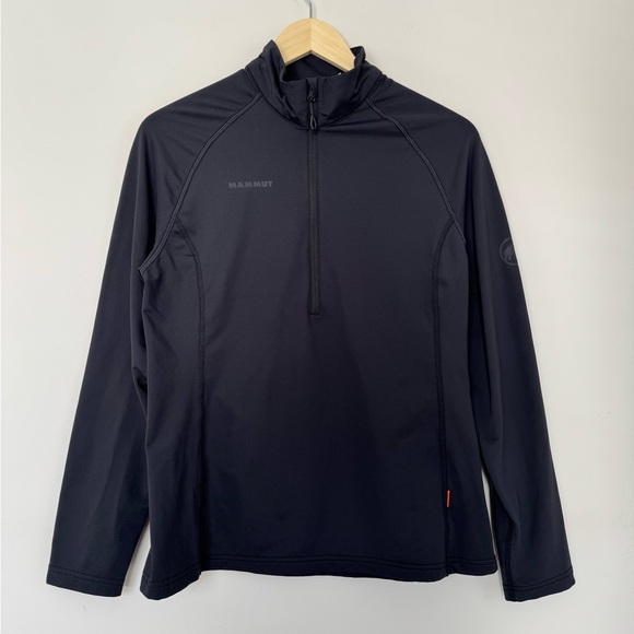 Mammut Snow Mid Layer Half Zip Pullover Long Sleeve Top - Picture 2 of 10